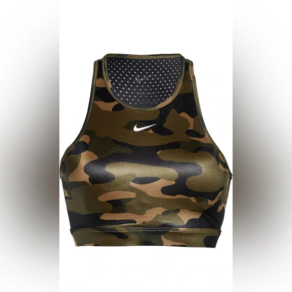 Nike Dri-FIT Swoosh High Neck Sports Bra